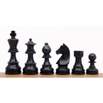 German Knight Ebonised 3" chess pieces